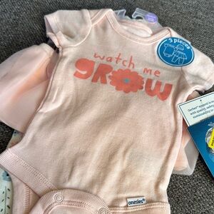 Gerber Peach 'Watch Me Grow' Bodysuit